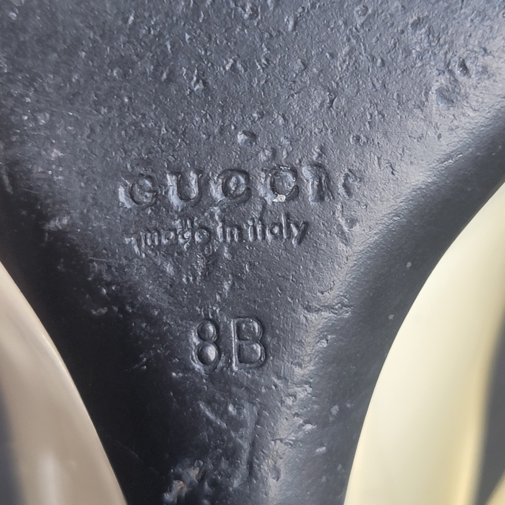 GUCCI Patent Leather Wedge Shoes size 8 - Picture 8 of 16